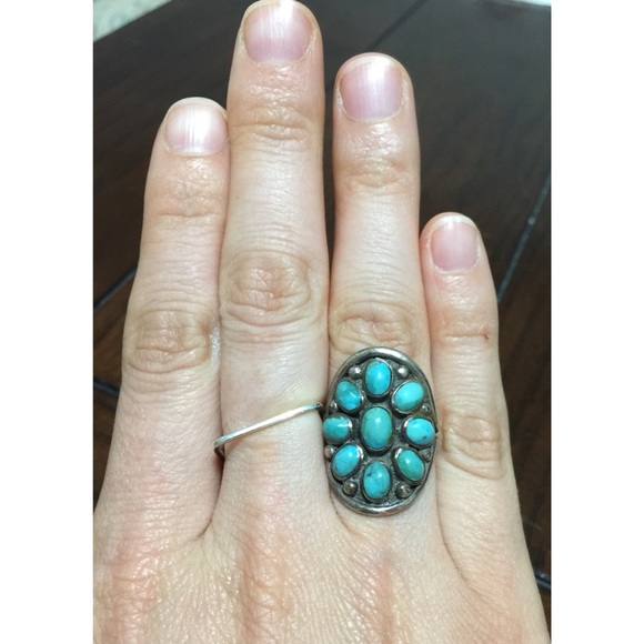 navajo Jewelry - Navajo sterling and turquoise ring